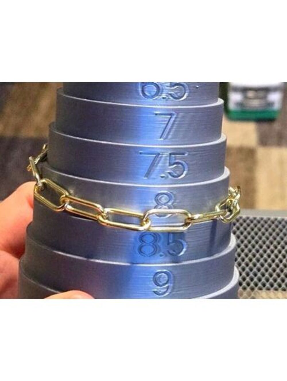 Gold-Tone Link Bracelet with Lobster Clasp